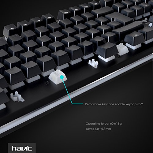 HAVIT HVKB380L LED Backlit Wired Gaming Keyboard, MechanicalSimilar