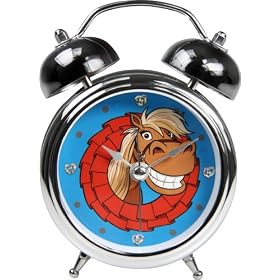 Pony Posse Alarm Clock, Character Face, Red and Blue