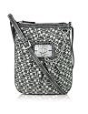 Guess Linde - Black Signature Fabric & Python Stamped Cross-Body Bag