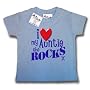 Dirty Fingers  I Love my AUNTIE she Rocks x  Baby & Toddler T-shirt 0-6 months, Blue