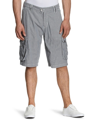ESPRIT Herren Hose/ Short & Bermuda, gestreift Q30224, Gr. 31, Blau (401 dark ocean blue) Preisvergleich