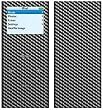 Black Carbon Fiber Weave Design Decal Skin Sticker for Apple iPod nano 2G (2nd Generation) 2GB/ 4GB/ 8GB Player
