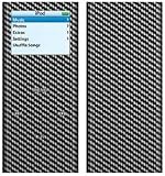 Black Carbon Fiber Weave - Apple iPod nano 2G (2nd Generation) 2GB/ 4GB/ 8GB Protector Skin Decals - Faceplate Stickers