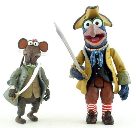 51S5RX8NZ9L Muppets Exclusive Treasure Island Pirate Rizzo & Cabin Boy Gonzo Action Figure Boxed Set