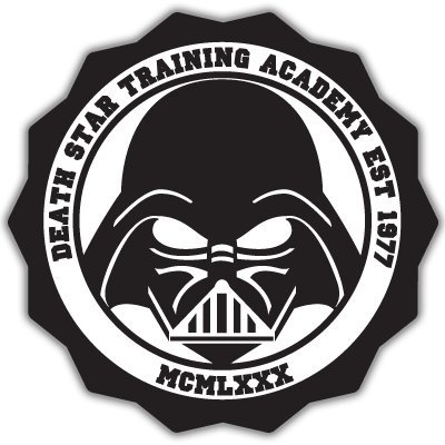  Star Wars Darth Vader car bumper sticker decal 4" x 4"