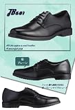 [STAR　CREST]【JB601】8時間防水の紳士靴★雨でも強力グリップで快適歩行♪ビジネスシューズ【防水】【紐タイプ】【ブラック】 時間