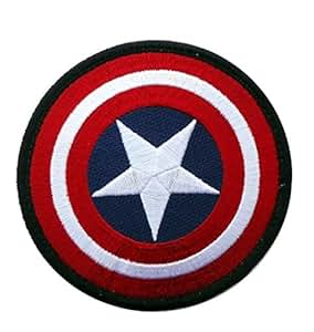 Amazon.com: Marvel Comics Captain America Shield Logo with Black Trim