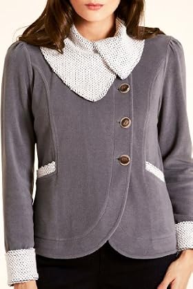 Per Una Textured Bubble Fleece Top [T62-8634H-S]