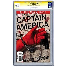 WA Captain America #25 (Steve Epting Cover) Signed by Joe Quesada CGC Signature 9.8 'Death of Captain America'