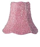 Pink Glass Bead Chandelier Shade
