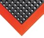 Wearwell 479.34X3X4BOR Industrial WorkSafe Mat, Black with Orange Borders, 3/4-Inch by 3-Feet by 4-Feet