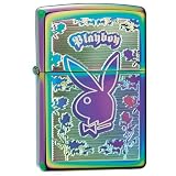 Zippo Playboy Spectrum Chrome Plated Pocket Lighter