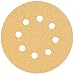 DEWALT DW4312 5-Inch 8 Hole 150 Grit Hook and Loop Random Orbit Sandpaper (25-Pack)