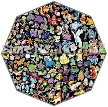 Novelty Item Custom Your Loved DIY Japanese Cartoon Pokemon 3 Fold Umbrellas Good Gift For Birthday Friend,Umbrella,Outdoor Umbrella,Rain Umbrella,Children Umbrella,Boy Umbrella