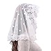 White Veil Lace Mantilla Catholic Church Chapel Veil Head Covering Latin Mass