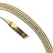Beadalon 21-Gauge Jewelry Artistic Wire/Flat Wire, 3-Feet, Silver Plated Gold