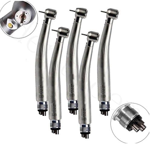 4 Hole LED Fiber Optic E-generator High Speed Handpiece KAVO Style Dental X5