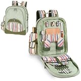 Picnic Time Avalon - Riviera Stripe Deluxe Picnic Backpack 531-30-990