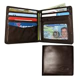 Leather Hybrid World Bi-Fold Wallet