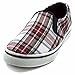 Charles Albert Women's Ecentrcq Slip-On Fashion Sneaker Canvas Slip On Elastic Gore Flat Sneakers