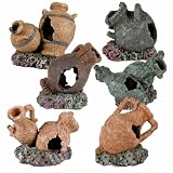 Trixie 8798 6er Set Amphoren f. Aquarium, &oslash; 7 &times; 8 cm