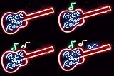 Neon Animated Rock n Roll Sign (Red/Blue/Green/Yellow) (18