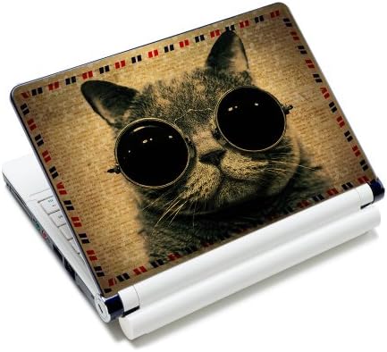 Sunglasses Cat Fashion 11.6" 12.1" 13" 13.3" 14" 15" 15.4" 15.6" Netbook Laptop Skin Sticker Reusable Protector Cover Case for 11.6" -15.6" Inch Apple Acer Leonovo Sony Asus Toshiba Hp Samsung Dell