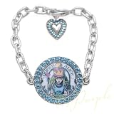  : Tarina Tarantino - Queen Alice Cameo Heart Charm Bracelet
