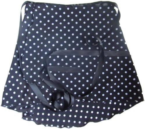 Black and White Polka Dot Wrap Ballet Skirt