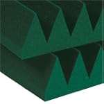Auralex 4SF24FGR 4 Studiofoam Wedge Panels in Forest Green 6-2'x4'x4 panels