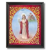Princess Magical Castle Kids Room Fantasy Picture Black Framed Art Print