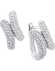 14KT White Gold 0.50 CTW Diamond Fashion Earrings