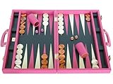 Leather Backgammon Set by Zaza & Sacci - (20