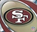 NFL Football Team Logo Vortex Sublimated Mouse Pad - San Francisco 49ers
