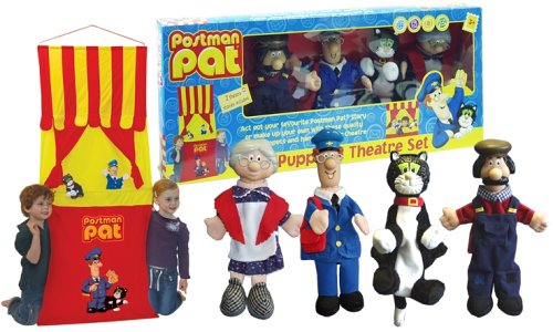 Childrens Toyshop  Toys : Postman Pat Hand Puppets & Theatre Set