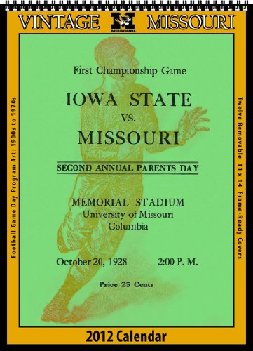 Missouri Tigers 2012 Vintage Football Calendar