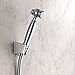 KES Handheld Shower Head Holder Bracket Wall Mount for Bathroom Hand Sprayer Wand or Toilet Hand Held Bidet Spray ABS Plastic Brushed Nickel, C102-2