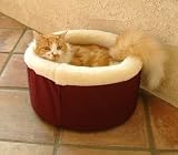 Medium 20 Cat Cuddler Pet Bed - Burgundy