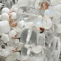 Czech Glass Bead Mix Assorted Shapes White Mixed (2 Ounce)