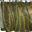 2 Organza Parrot Green Embroidered Sari Curtains Drapes Panel 92" Tabs SB