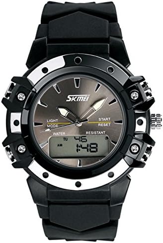 Mixeshop Multi Function Military S-shock Sports Watch LED Analog Digital Waterproof Alarm black