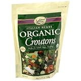 Edward & Sons Organic Croutons, Italian Herbs, 5.25-Ounce Packs (Pack of 6)