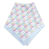 Fendi Sky Blue Logoed Jacquard Silk Square Scarf