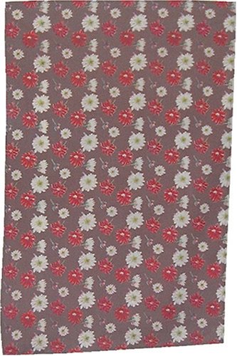 Printed Cotton Tea Towel 70cm Coffee Flowers Design BOW2601
