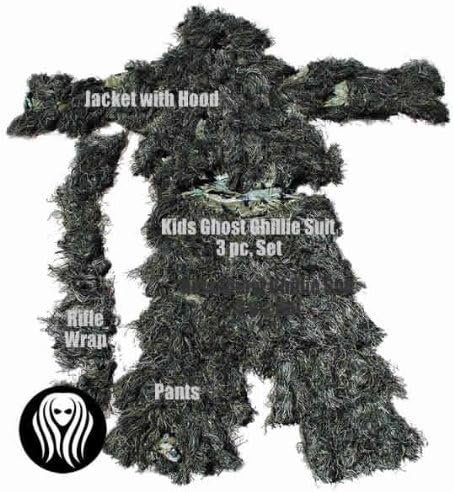 Ghost Ghillie Suits - GG-K-WD - Kids Ghost Ghillie Suit Woodland