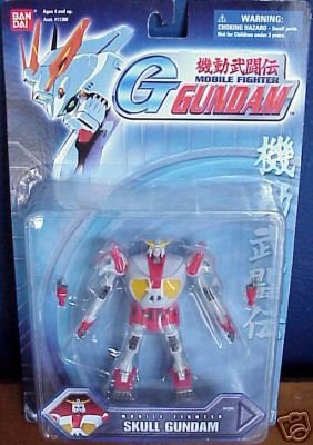 Gundam Action Figure-Gundam Mobile Fighter Action Figure Skull Gundam Blue Card-Bandai Figure-Bandai