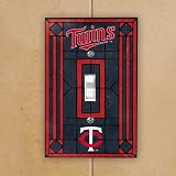 Minnesota Twins - MLB Art Glass Single Switch Plate Cover