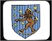 Mouse Pad with lion, symbol, Estonia, coat of arms, sign, crown, flag, Europe, floral, emblem, animal, shield