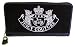 Juicy Couture Black Crest Zip Clutch Wallet