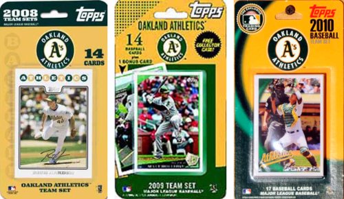 MLB Oakland Athletics 3 Different Licensed Trading Card Team Sets